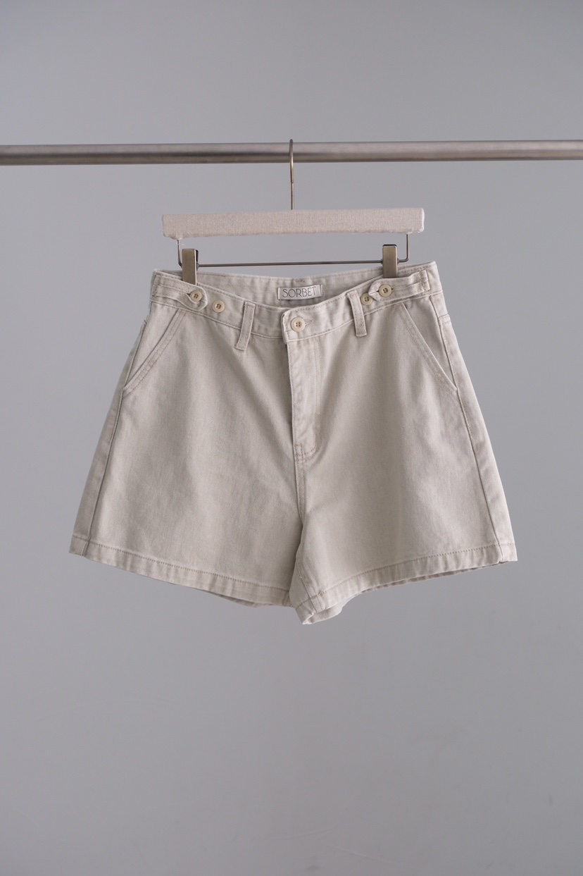 SORBET/FLAT WHITE韓國直郵女士新品26夏季熱賣推薦短褲SORBET/FLAT WHITE短褲圖色1