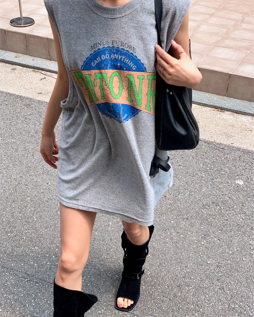 LIVE AID-P韓國直郵實拍女裝新品時尚人氣休閑吊帶背心LIVE AID-P吊帶/背心