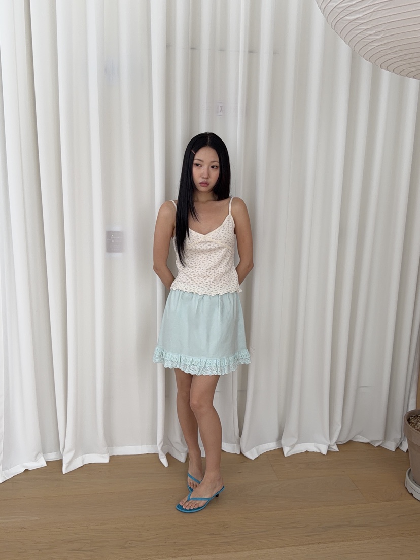 SUNDER MARKET韓國直郵女士新品26夏季時尚推薦熱賣短裙棉SUNDER MARKET短裙