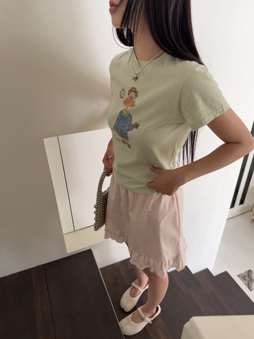 SUNDER MARKET韓國直郵女士新品26夏季時尚推薦熱賣短裙棉SUNDER MARKET短裙