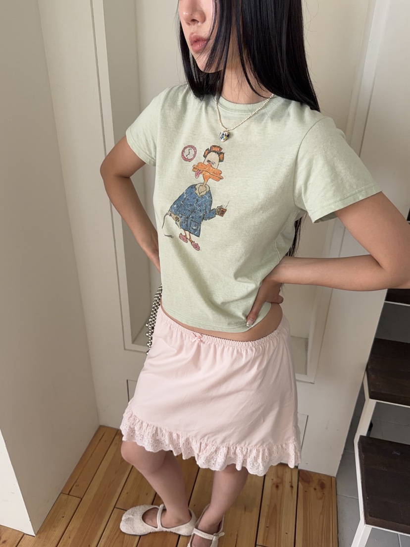 SUNDER MARKET韓國直郵女士新品26夏季時尚推薦熱賣短裙棉SUNDER MARKET短裙