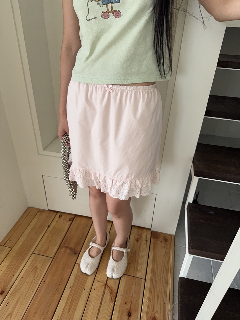 SUNDER MARKET韓國直郵女士新品26夏季時尚推薦熱賣短裙棉SUNDER MARKET短裙圖色2