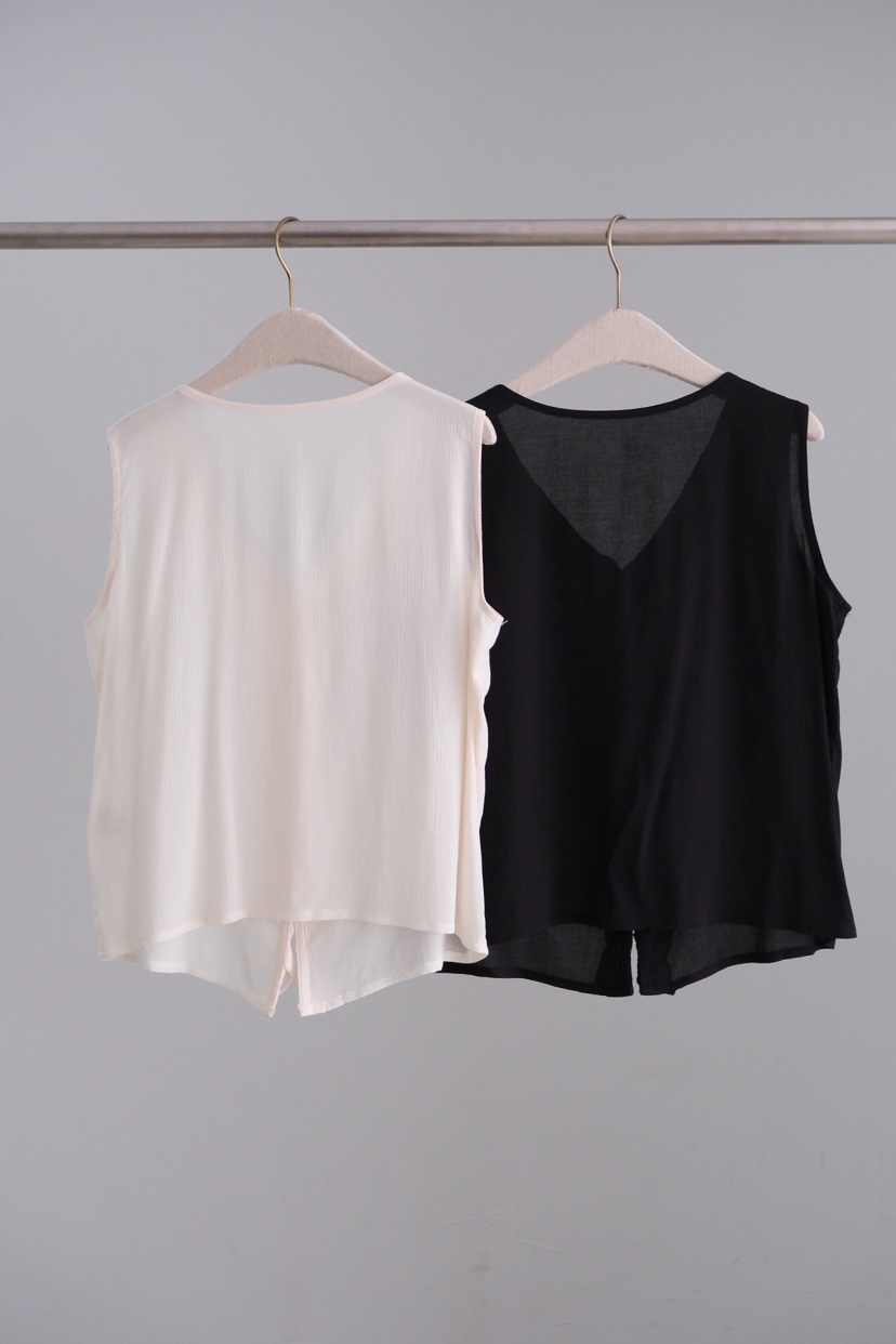 SORBET/FLAT WHITE韓國直郵女裝新品時尚吊帶背心荷葉邊SORBET/FLAT WHITE吊帶/背心