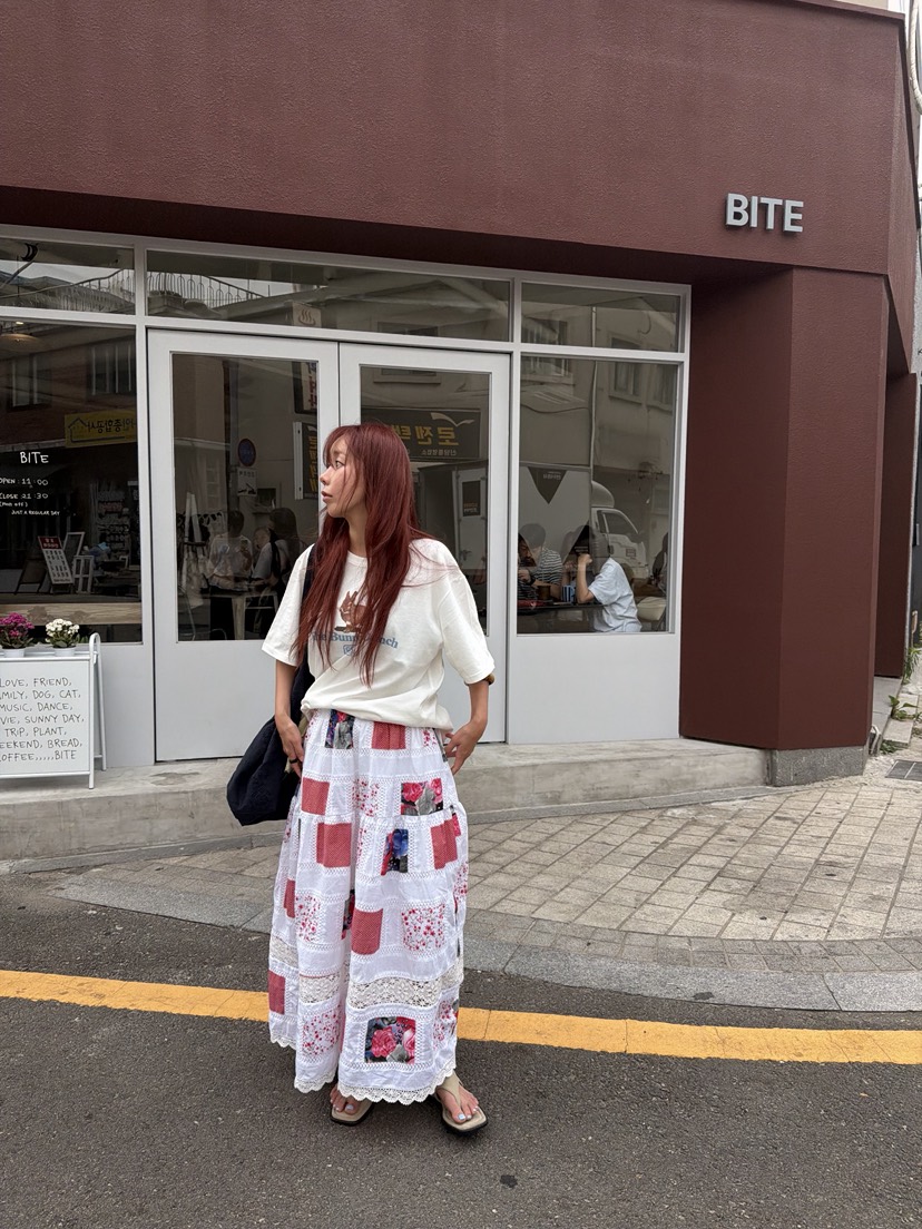 SUNDER MARKET韓國直郵女裝新款時尚推薦熱賣人氣休閑長裙SUNDER MARKET長裙