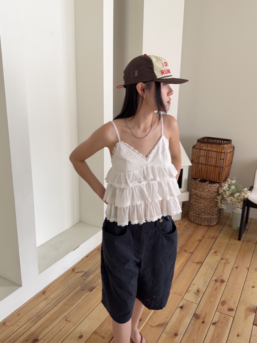 SUNDER MARKET韓國東大門直郵女士新款26夏季時尚吊帶背心SUNDER MARKET吊帶/背心圖色1