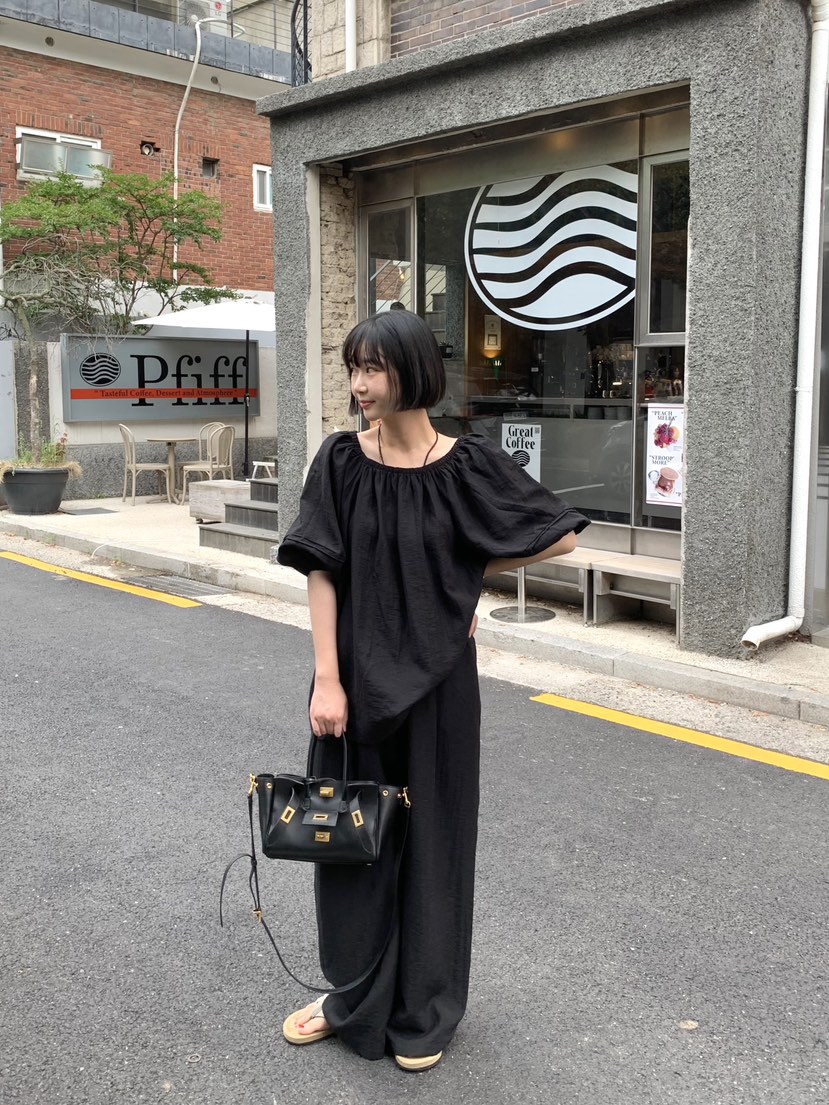 THE LINE-Q韓國東大門直郵女士新款休閑襯衫蕾絲衫亞麻THE LINE-Q襯衫/蕾絲衫