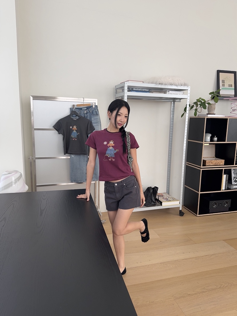 SUNDER MARKET韓國直郵女士新款時尚休閑推薦26夏季熱賣T恤SUNDER MARKETT恤