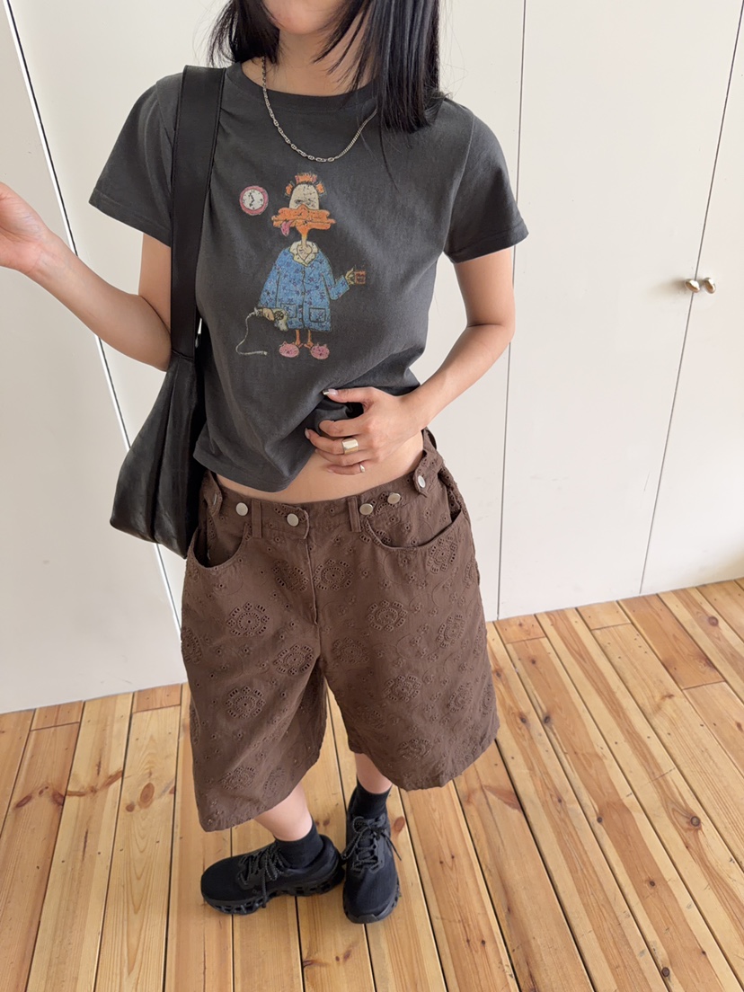 SUNDER MARKET韓國直郵女士新款時尚休閑推薦26夏季熱賣T恤SUNDER MARKETT恤圖色3