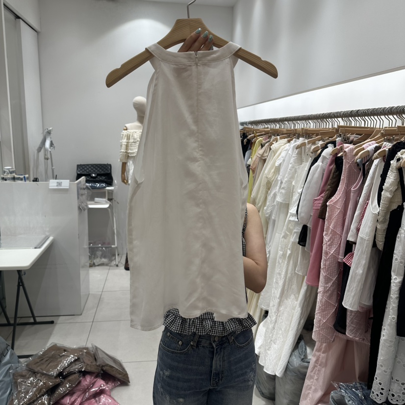 XPARTY韓國東大門代購女士新款人氣熱賣吊帶背心露背無袖XPARTY吊帶/背心