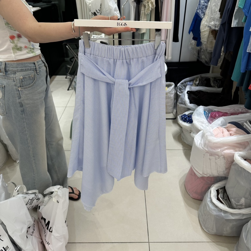 EGG IS韓國東大門直郵女裝新款26夏季半身裙中短裙兩種穿法EGG IS半身裙/中短裙圖色2