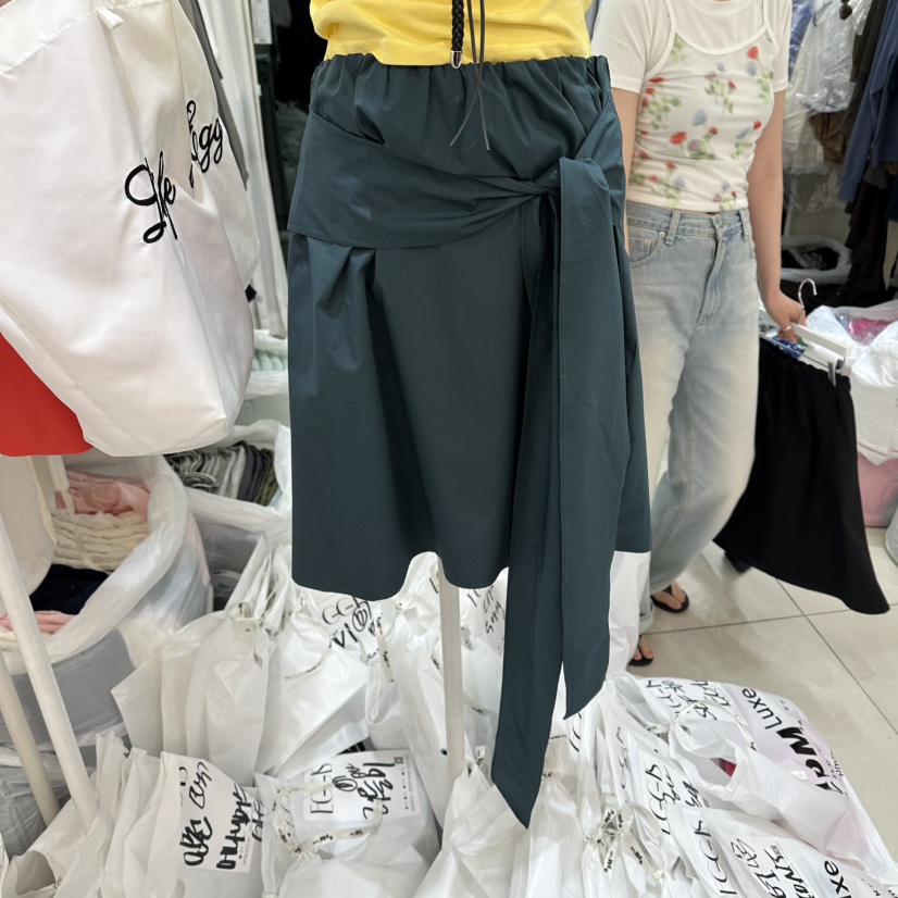 EGG IS韓國東大門直郵女裝新款26夏季半身裙中短裙兩種穿法EGG IS半身裙/中短裙圖色3實際價格30000韓幣