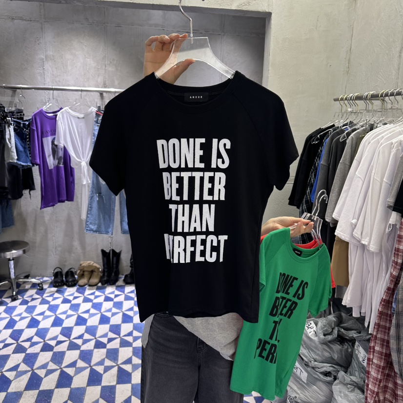 AMOUR韓國直郵實拍女裝新品休閑26夏季人氣熱賣時尚推薦T恤AMOURT恤圖色2