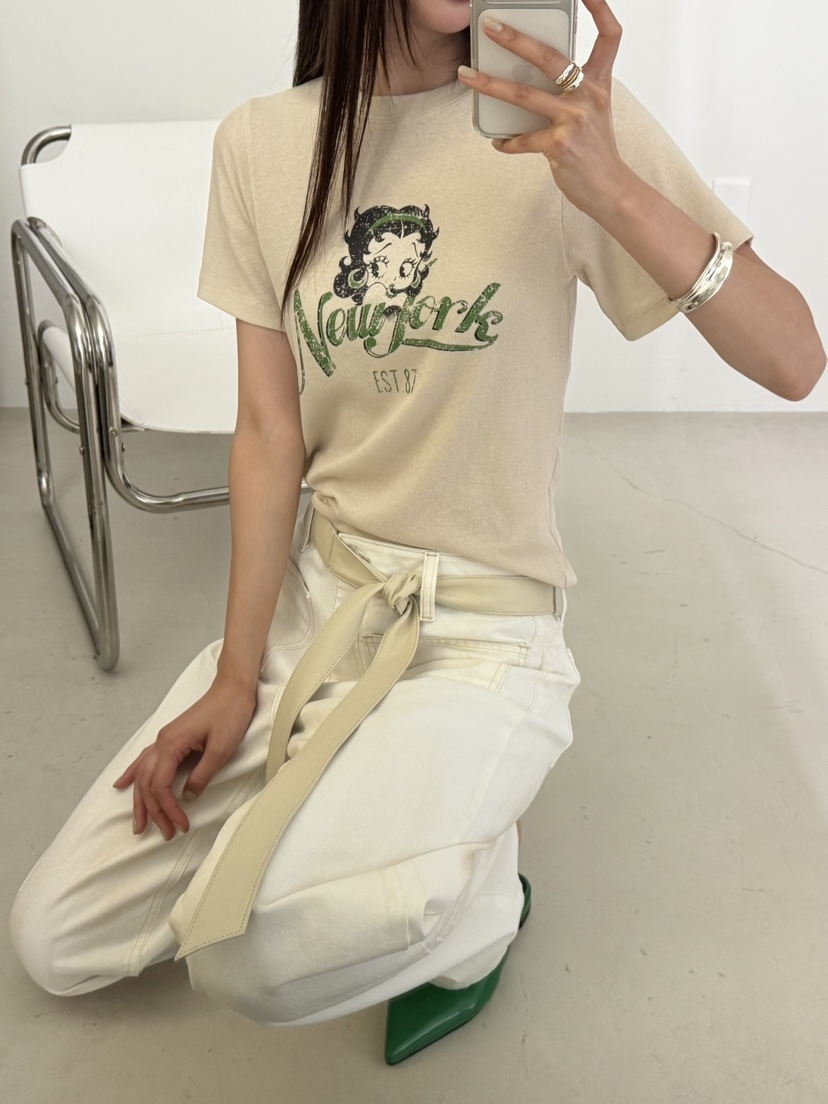 VISUAL SPACE/PAGE92/FLEISCHER東大門實拍韓國女裝新品休閑T恤VISUAL SPACE/PAGE92/FLEISCHERT恤