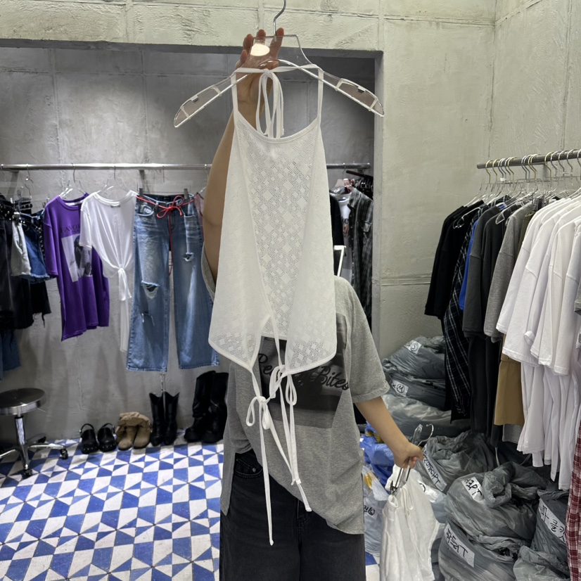 AMOUR東大門實拍韓國女裝新品26夏季休閑推薦時尚吊帶背心AMOUR吊帶/背心