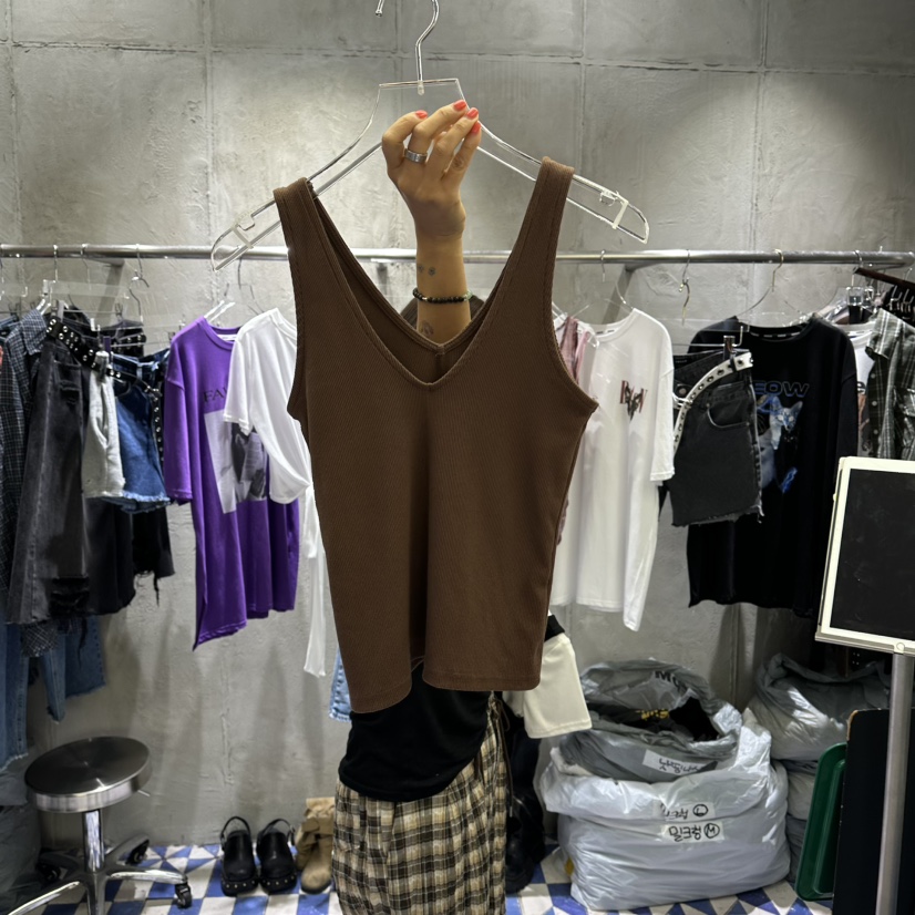 AMOUR韓國東大門代購女士新品休閑熱賣時尚人氣推薦吊帶背心AMOUR吊帶/背心圖色2