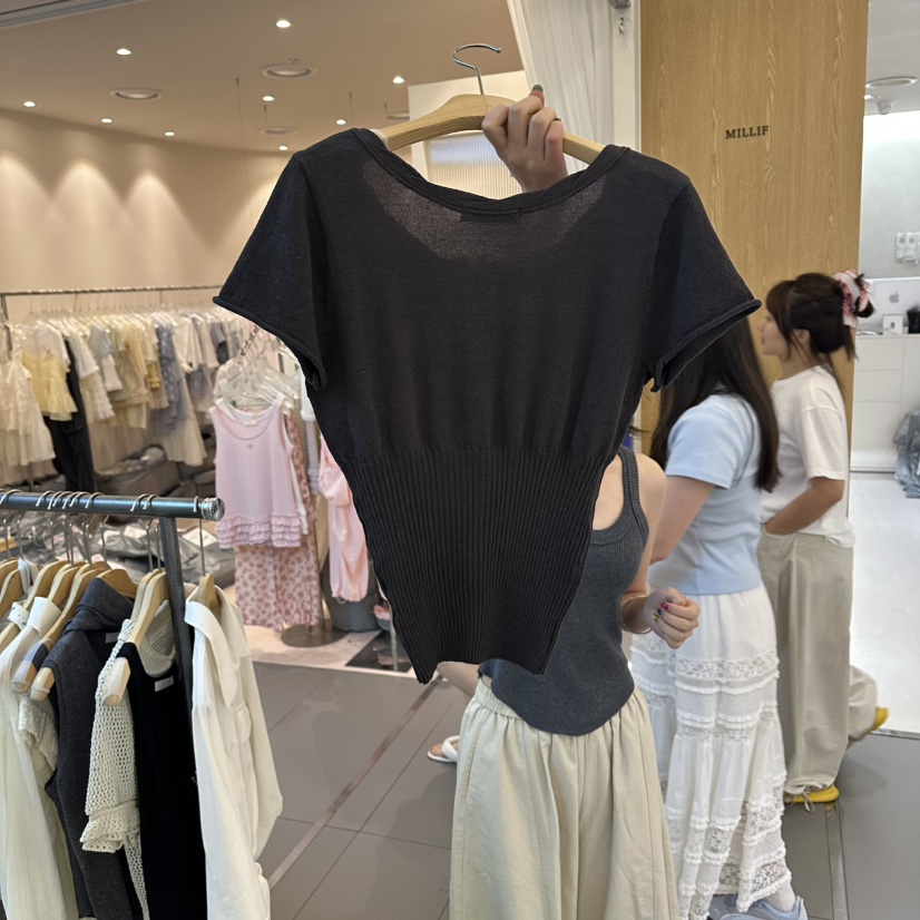 ALEGRE韓國代購女裝新款26夏季熱賣時尚人氣休閑推薦針織衫ALEGRE針織衫