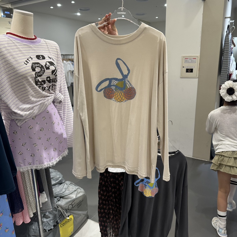COMBO韓國東大門直郵女士新品人氣休閑推薦26夏季長袖T恤COM_BO長袖T恤圖色3
