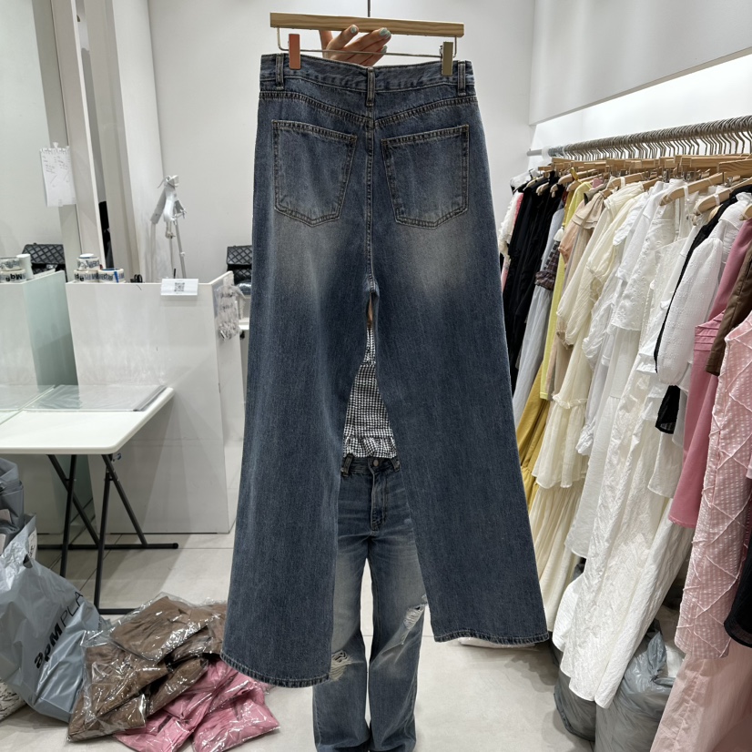 XPARTY韓國代購女裝新品時尚熱賣推薦人氣休閑26夏季牛仔褲XPARTY牛仔褲