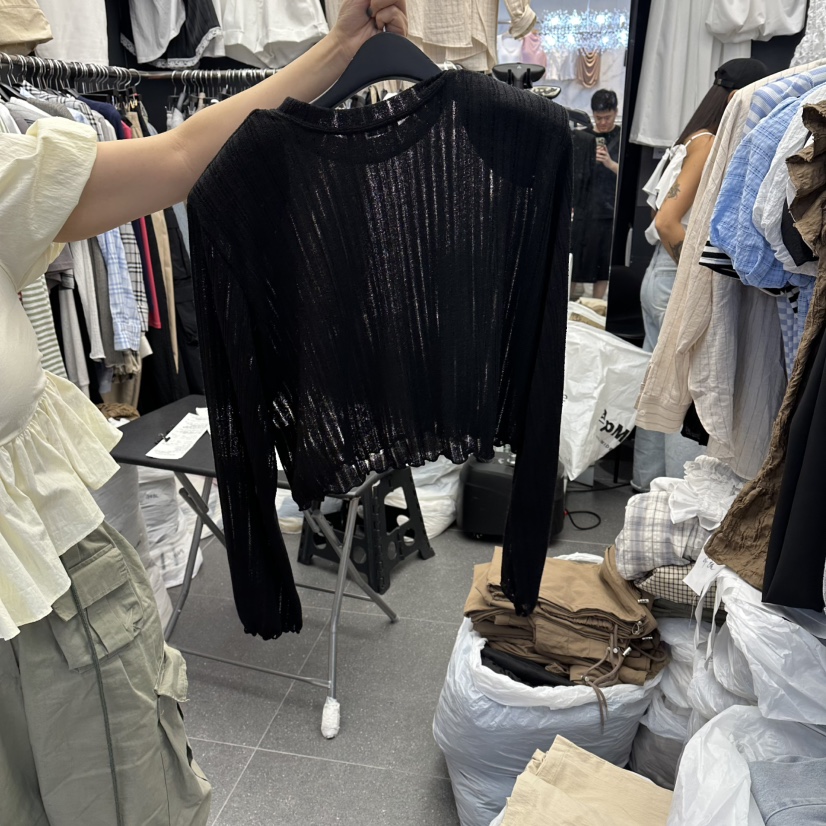 A-DEL韓國直郵實拍女士新款推薦時尚26夏季熱賣人氣長袖T恤A-DEL長袖T恤