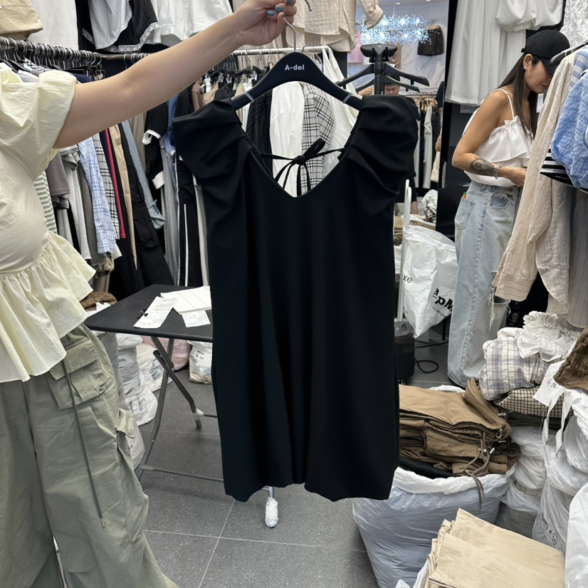 A-DEL韓國直郵女裝新款熱賣推薦時尚人氣休閑26夏季連衣裙V領A-DEL連衣裙圖色2