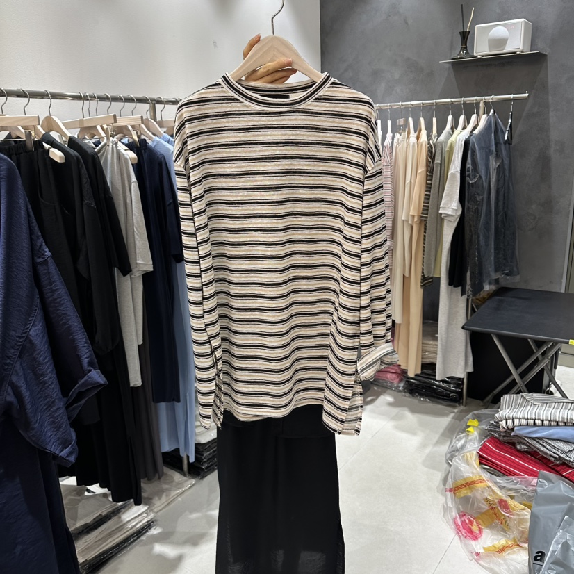 OPEN韓國代購女士新品26夏季熱賣推薦休閑時尚人氣長袖T恤OPEN長袖T恤圖色2