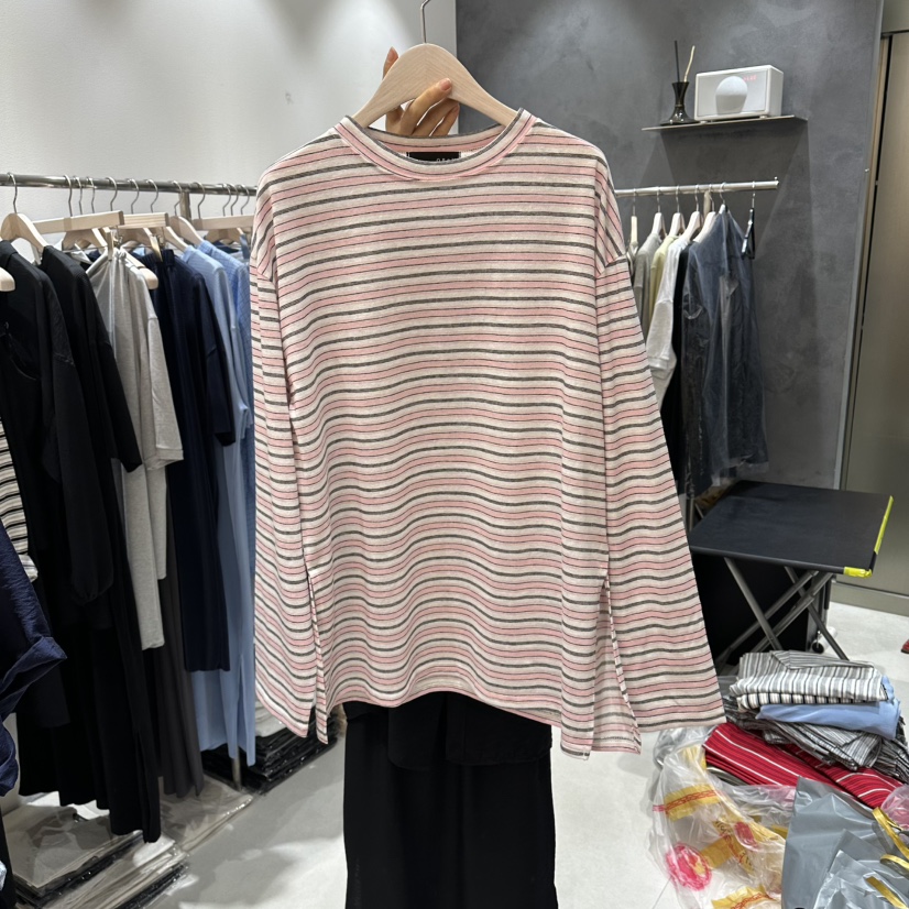OPEN韓國代購女士新品26夏季熱賣推薦休閑時尚人氣長袖T恤OPEN長袖T恤圖色3