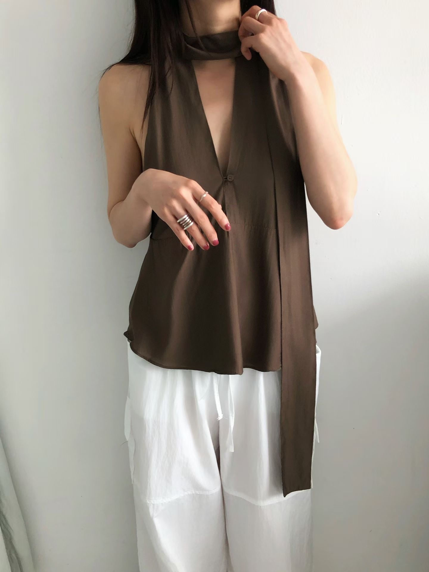 FAVOURED韓國代購女士新款推薦人氣26夏季熱賣休閑吊帶背心FAVOURED吊帶/背心