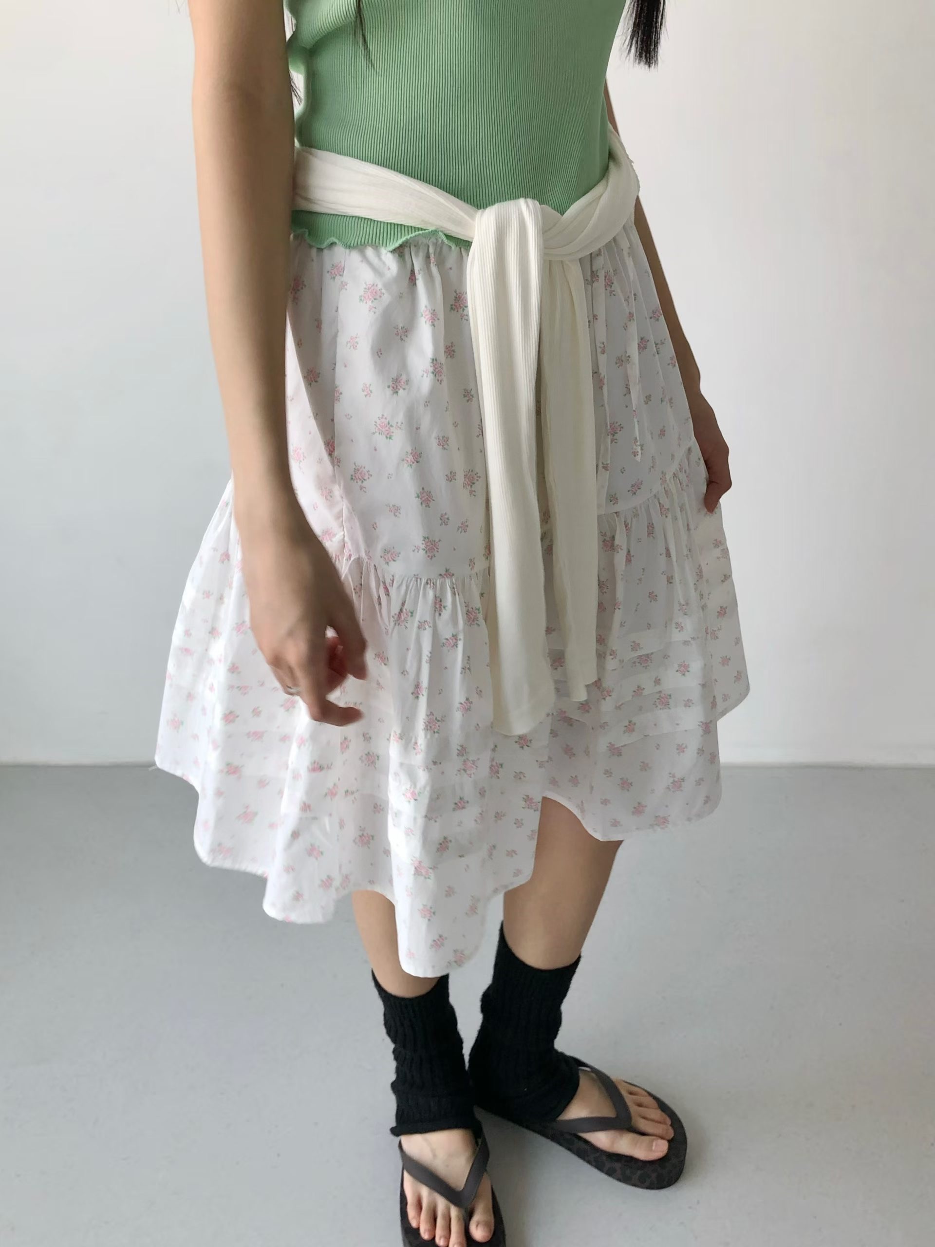 FAVOURED韓國代購女裝新品26夏季推薦熱賣半身裙中短裙褶皺FAVOURED半身裙/中短裙