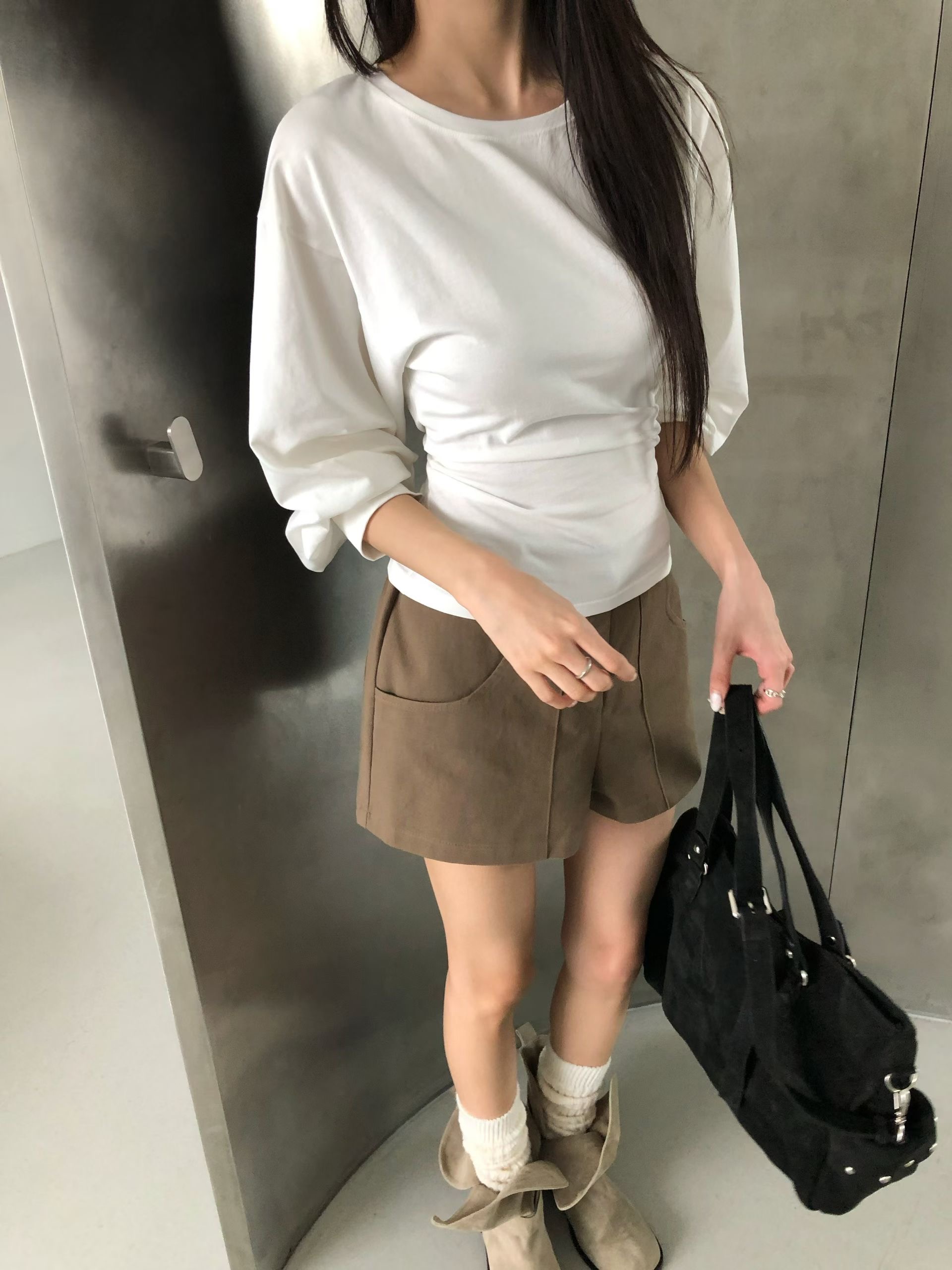 FAVOURED韓國直郵女士新款26夏季人氣休閑熱賣推薦長袖T恤FAVOURED長袖T恤