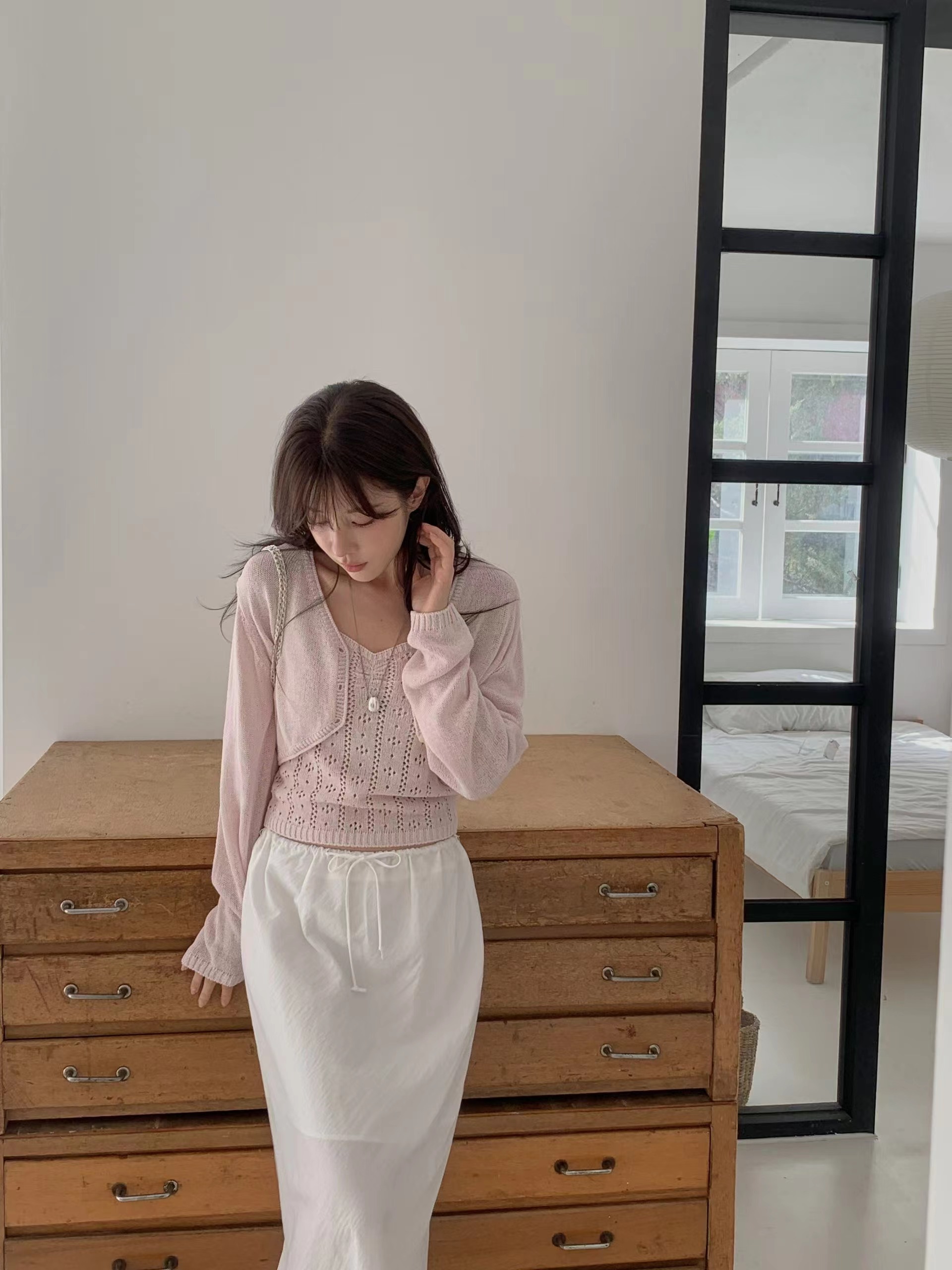 MIELLE-미엘르-OT韓國東大門直郵女士新款推薦針織衫不含內搭開襟衫套裝MIELLE-2件起針織衫
