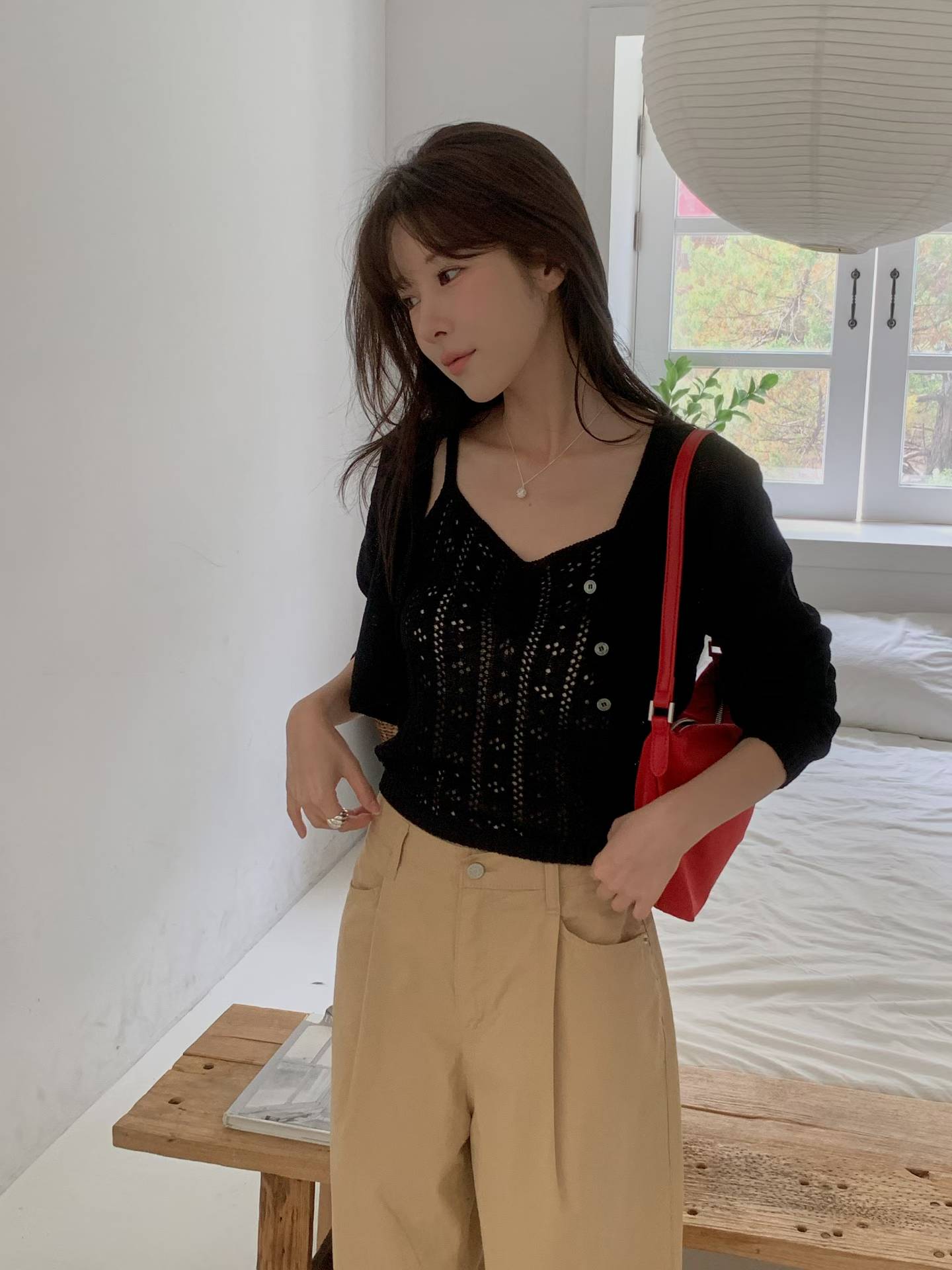 MIELLE-미엘르-OT韓國東大門直郵女士新款推薦針織衫不含內搭開襟衫套裝MIELLE-2件起針織衫圖色3