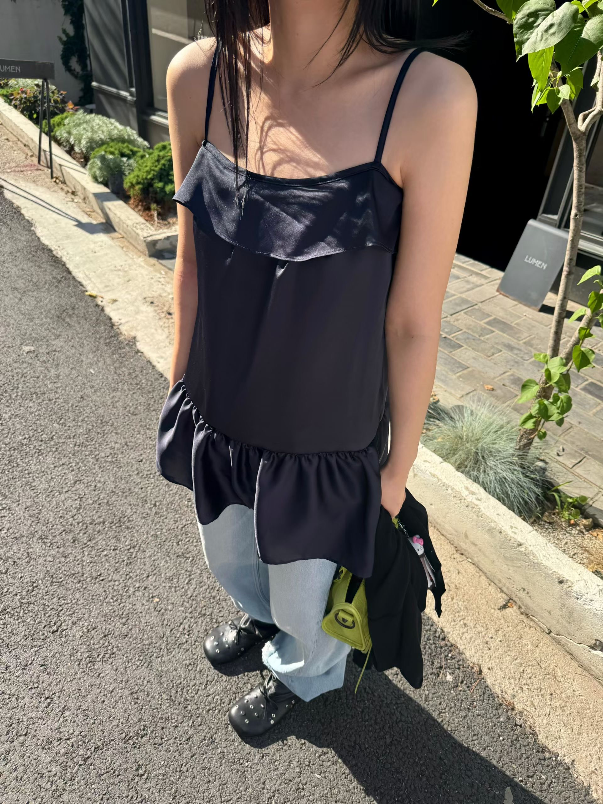 FAVOURED韓國東大門代購女裝新款推薦人氣休閑連衣裙荷葉邊FAVOURED連衣裙
