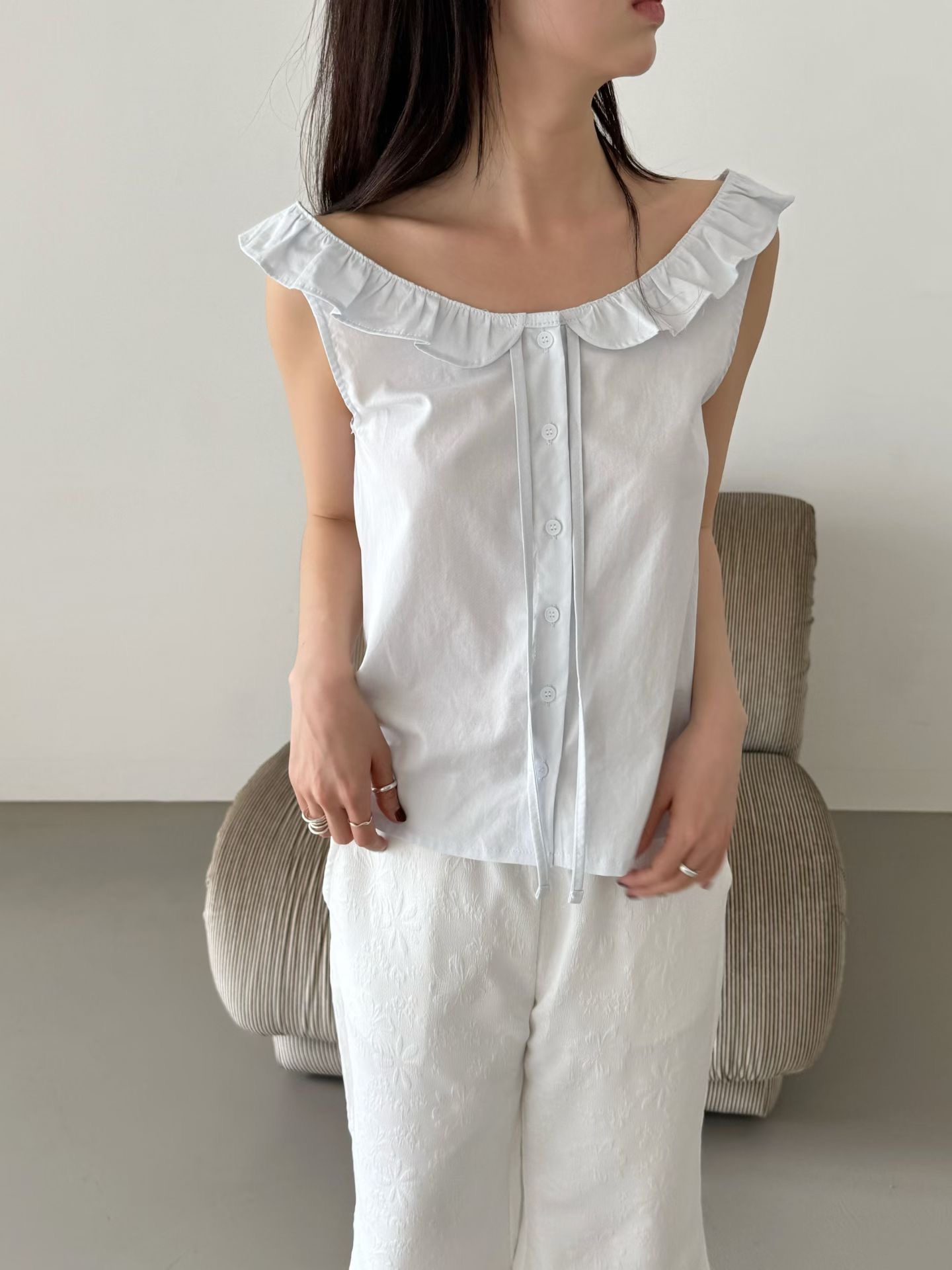 FAVOURED韓國代購女裝新款26夏季推薦人氣休閑吊帶背心無袖FAVOURED吊帶/背心