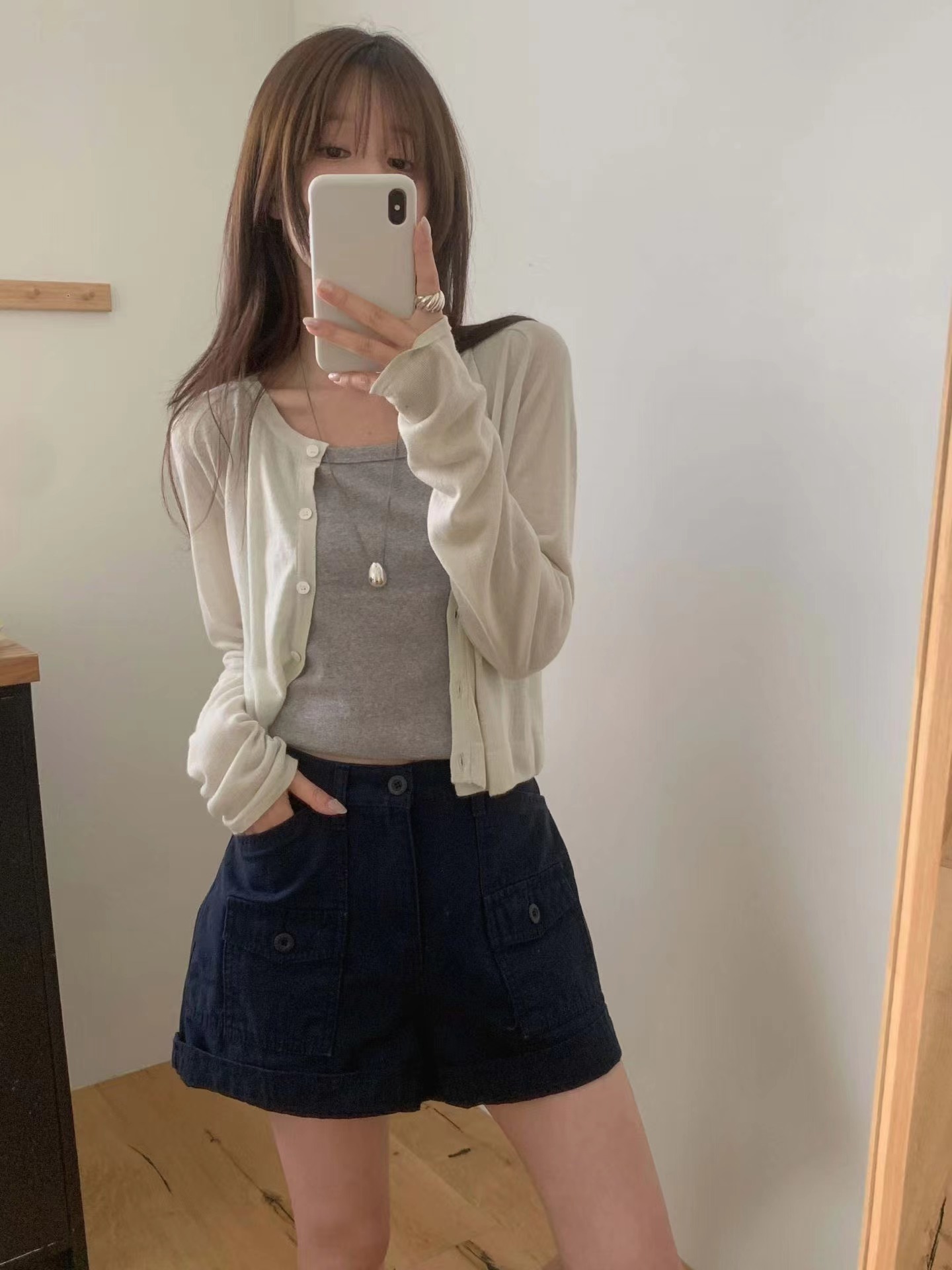 MIELLE-미엘르-OT韓國東大門代購女裝新品熱賣長袖T恤開衫MIELLE-2件起長袖T恤圖色2