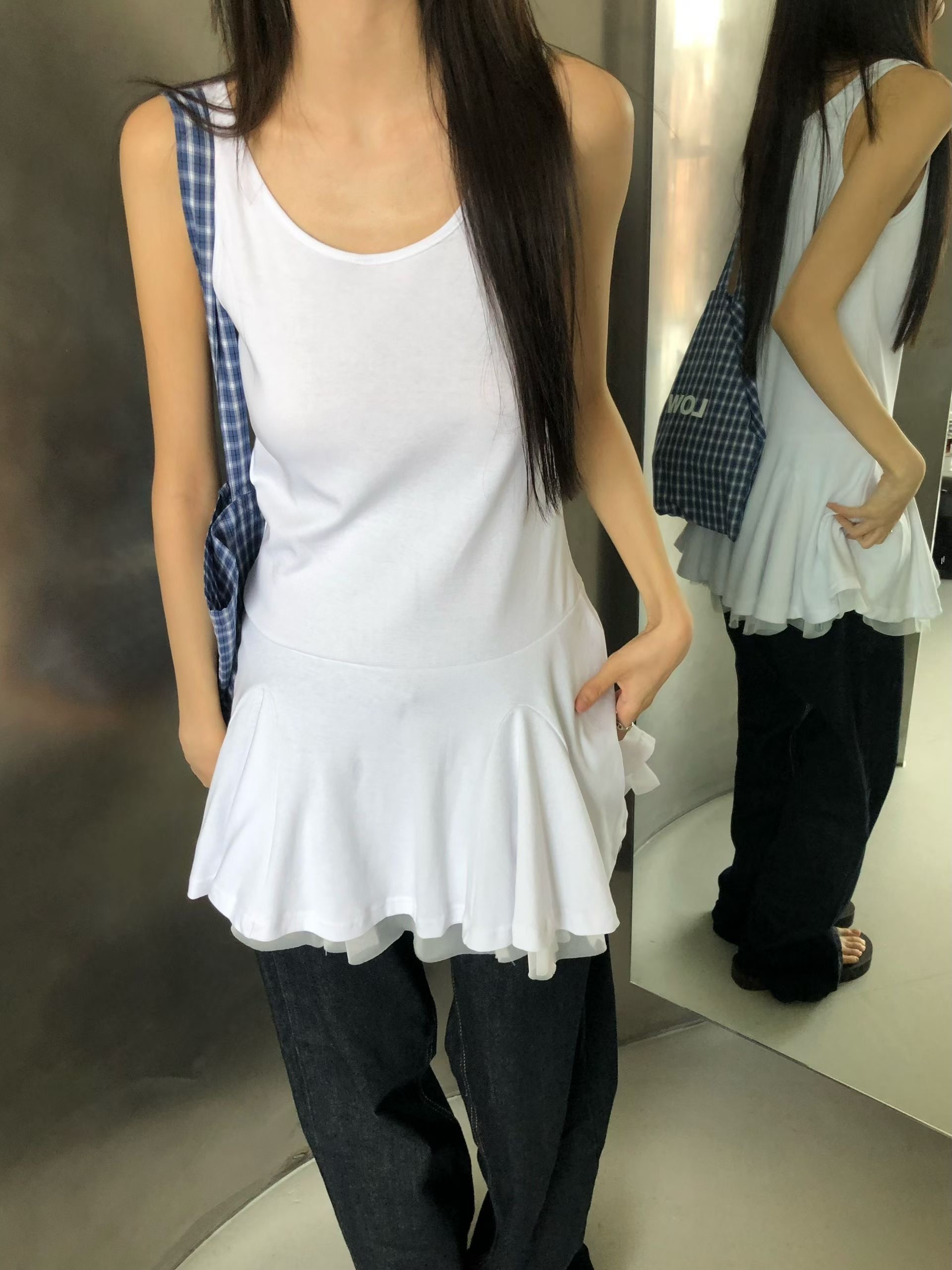 FAVOURED韓國直郵實拍女士新品時尚推薦人氣熱賣連衣裙層疊FAVOURED連衣裙