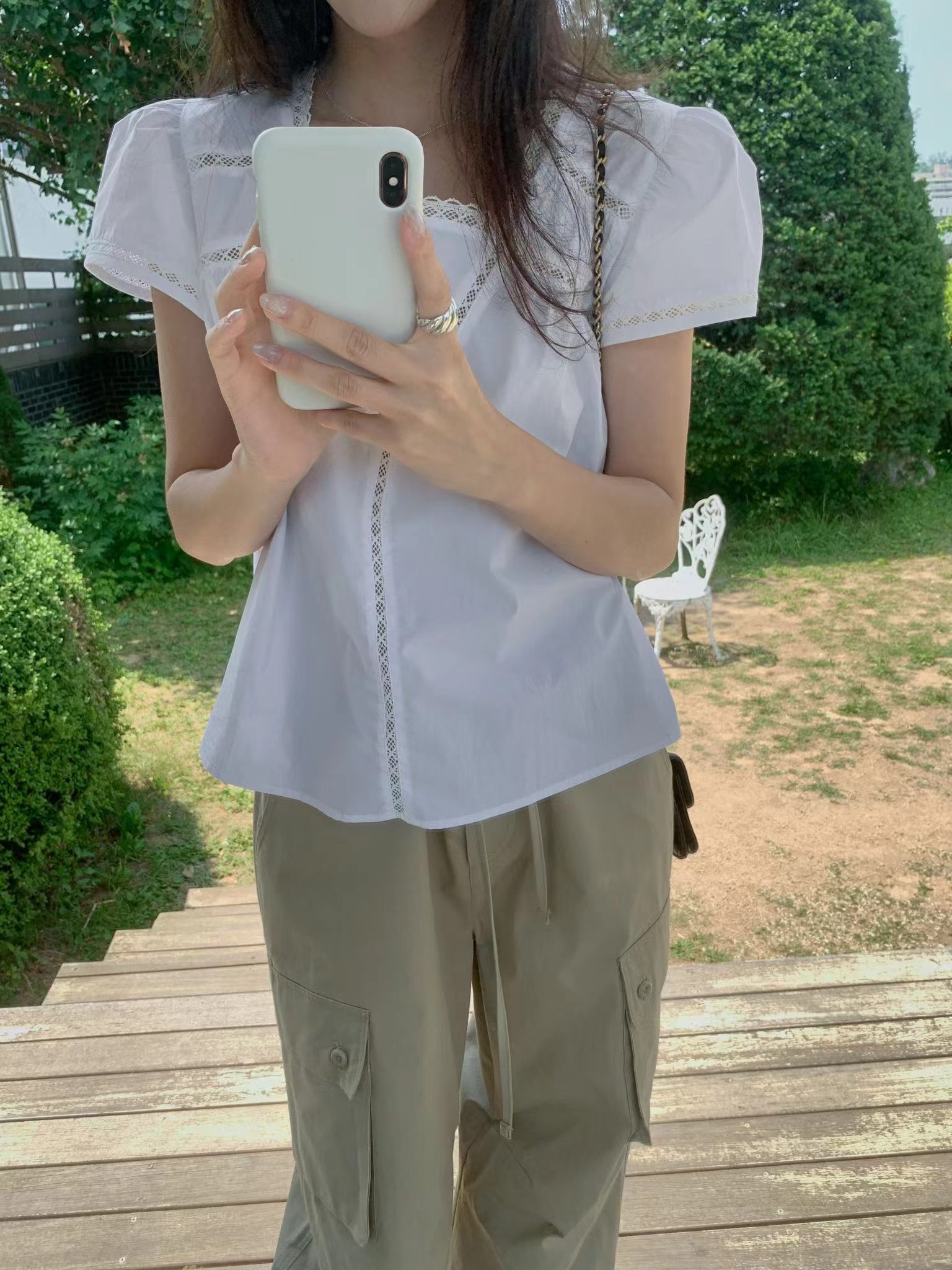 MIELLE-미엘르-OT韓國東大門代購女士新款休閑襯衫蕾絲衫MIELLE-2件起襯衫/蕾絲衫