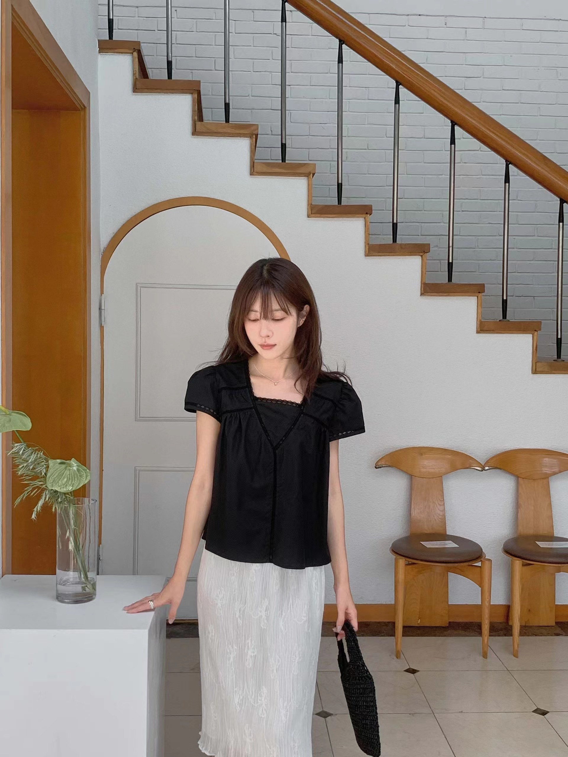 MIELLE-미엘르-OT韓國東大門代購女士新款休閑襯衫蕾絲衫MIELLE-2件起襯衫/蕾絲衫