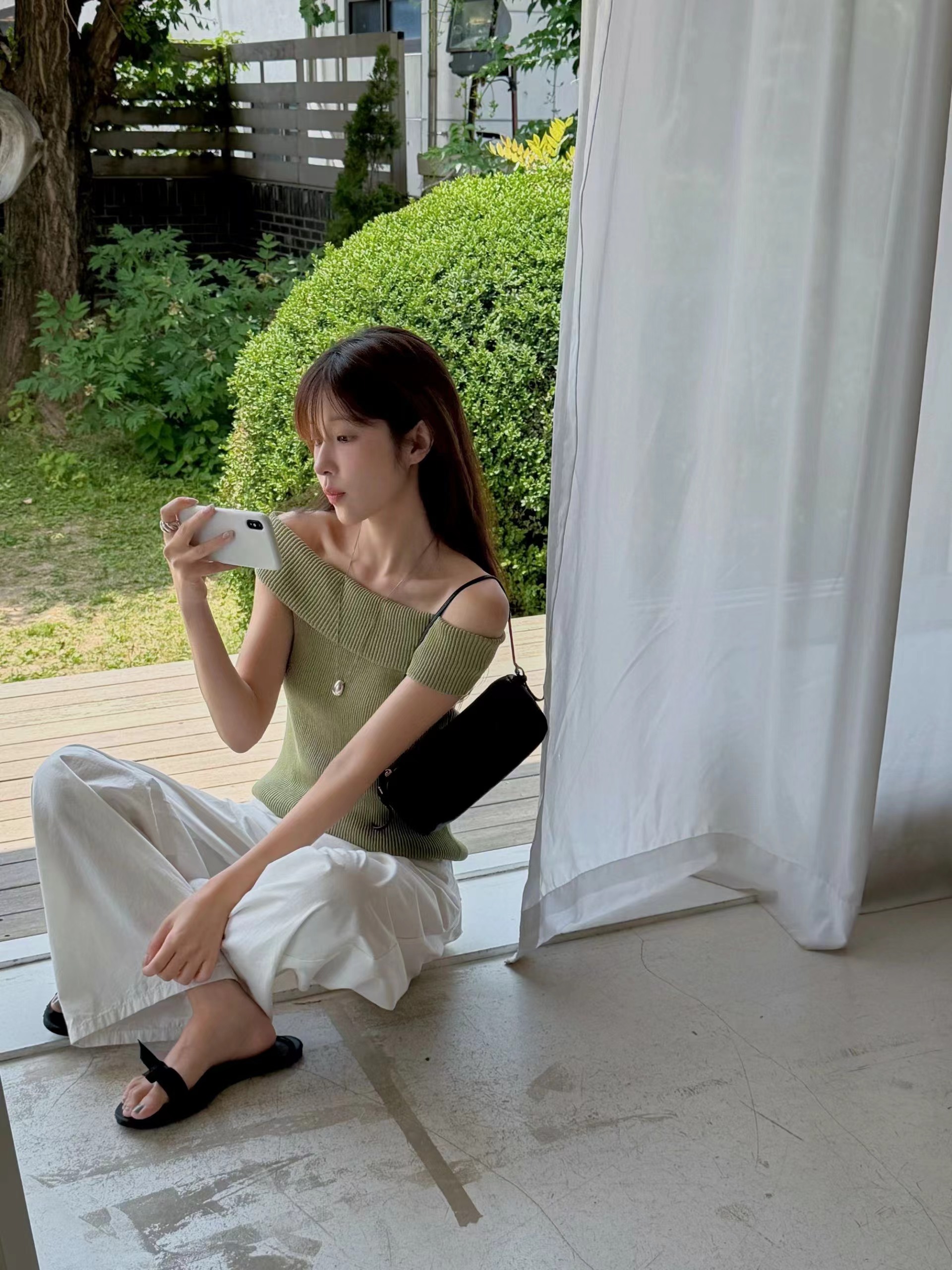 MIELLE-미엘르-OT韓國代購女士新品熱賣時尚人氣T恤無袖MIELLE-2件起T恤
