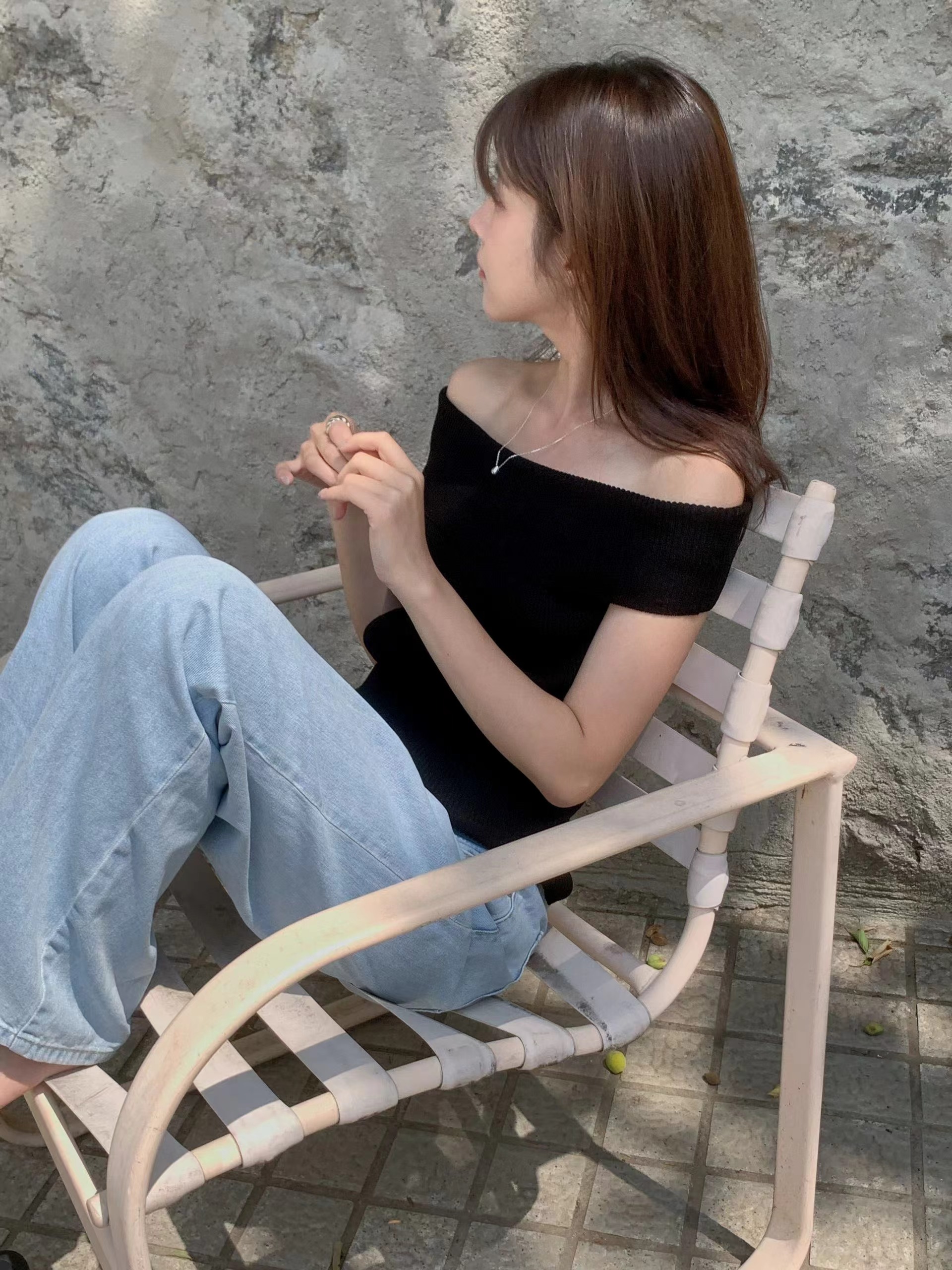 MIELLE-미엘르-OT韓國代購女士新品熱賣時尚人氣T恤無袖MIELLE-2件起T恤圖色3
