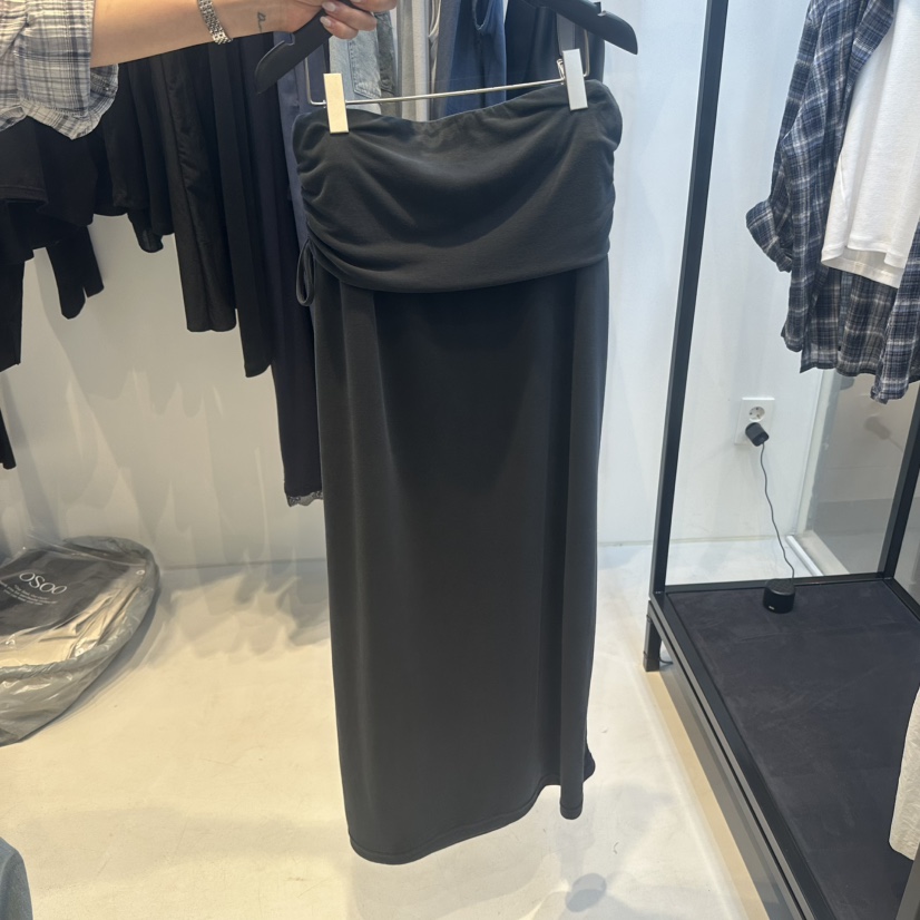 OSOO韓國直郵女裝新品26夏季休閑時尚推薦人氣熱賣長裙OSOO長裙圖色2黑色