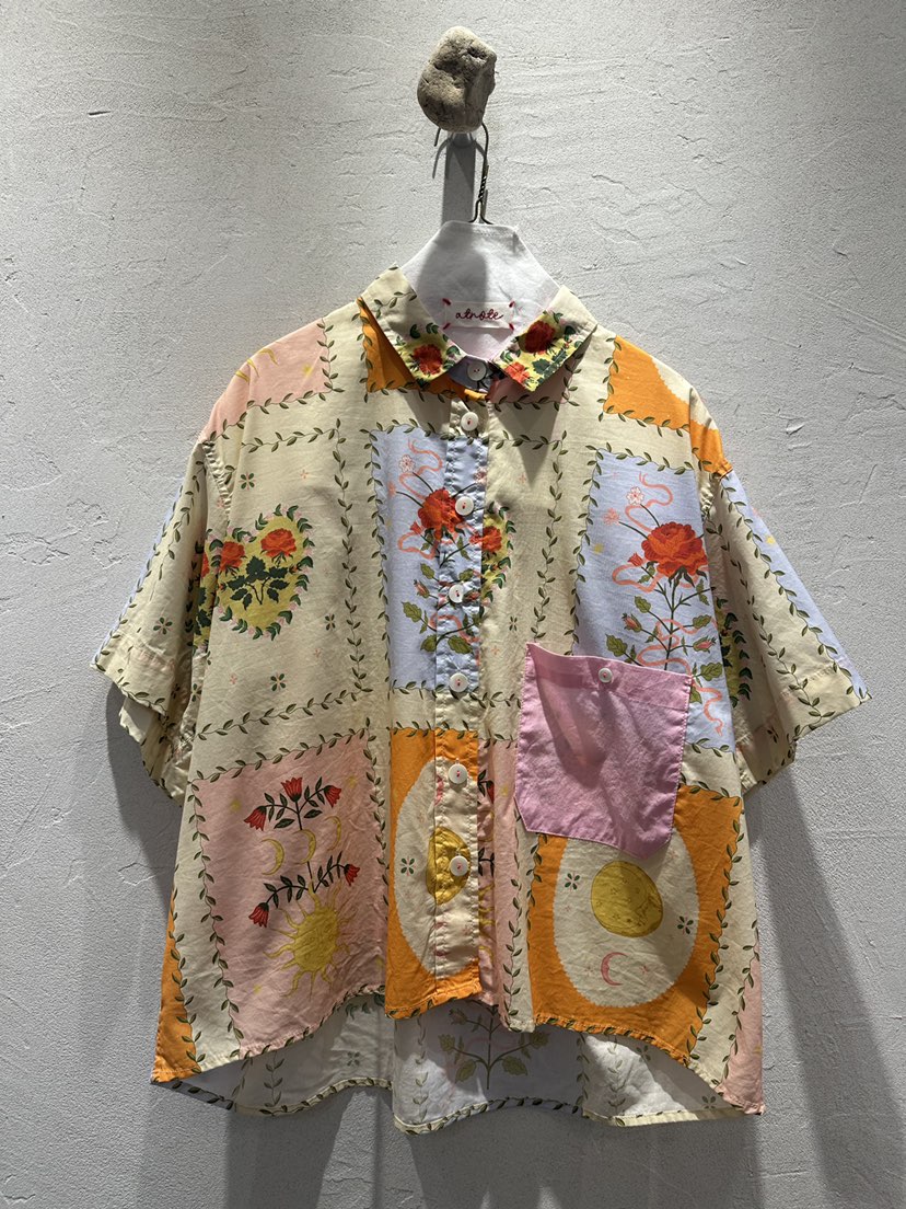 AT NOTE韓國東大門直郵女裝新款推薦襯衫蕾絲衫口袋撞色AT NOTE襯衫/蕾絲衫圖色2