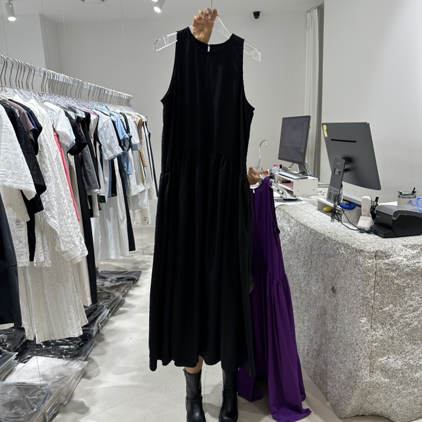 NEROLI 36韓國直郵女士新品人氣休閑熱賣時尚連衣裙OPS褶皺NEROLI 36連衣裙圖色2