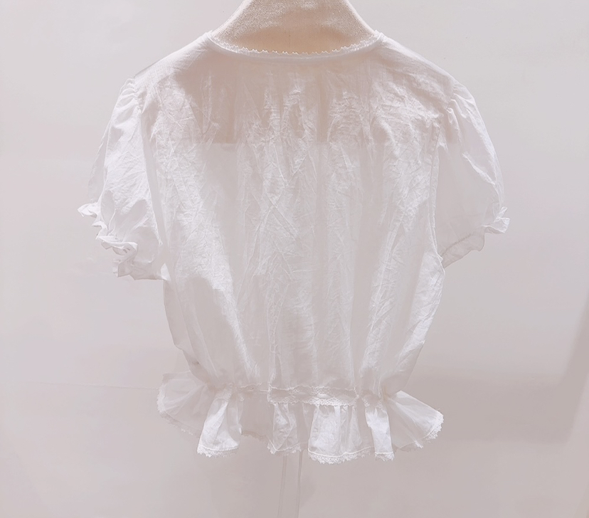 AWESOME-P韓國直郵實拍女士新品26夏季熱賣人氣襯衫蕾絲衫AWESOME-P襯衫/蕾絲衫
