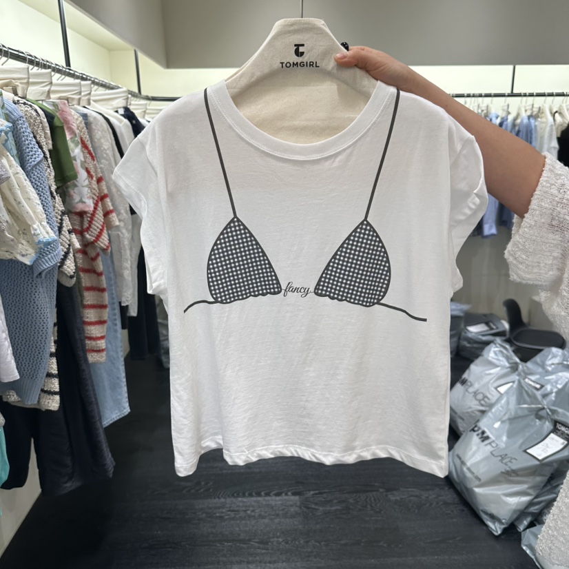 TOMGIRL韓國東大門代購女裝新品推薦人氣熱賣休閑時尚T恤TOMGIRLT恤圖色1
