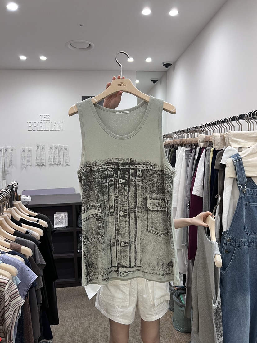 BRELLIN韓國直郵實拍女士新品推薦26夏季時尚休閑吊帶背心BRELLIN吊帶/背心圖色1