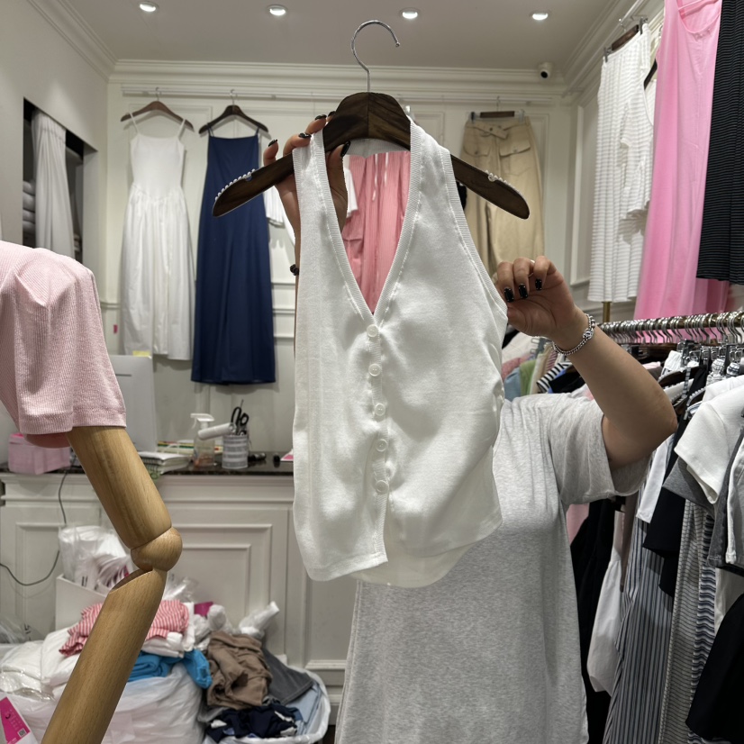 J.RITZY韓國直郵女裝新品時尚26夏季休閑吊帶背心露背無袖J.RITZY吊帶/背心圖色1