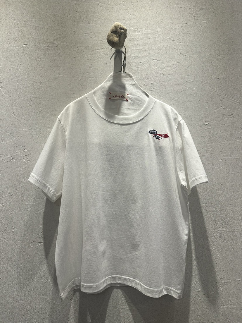 AT NOTE韓國直郵女士新品人氣時尚26夏季推薦熱賣T恤刺繡AT NOTET恤圖色1白色