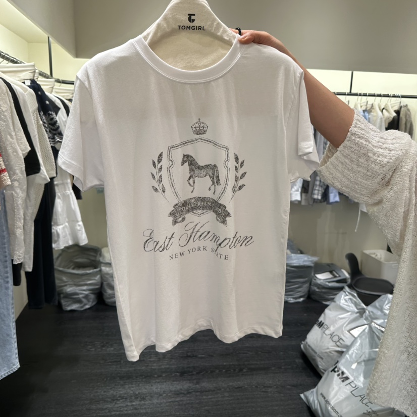 TOMGIRL東大門實拍韓國女士新品人氣時尚推薦熱賣26夏季T恤TOMGIRLT恤圖色2