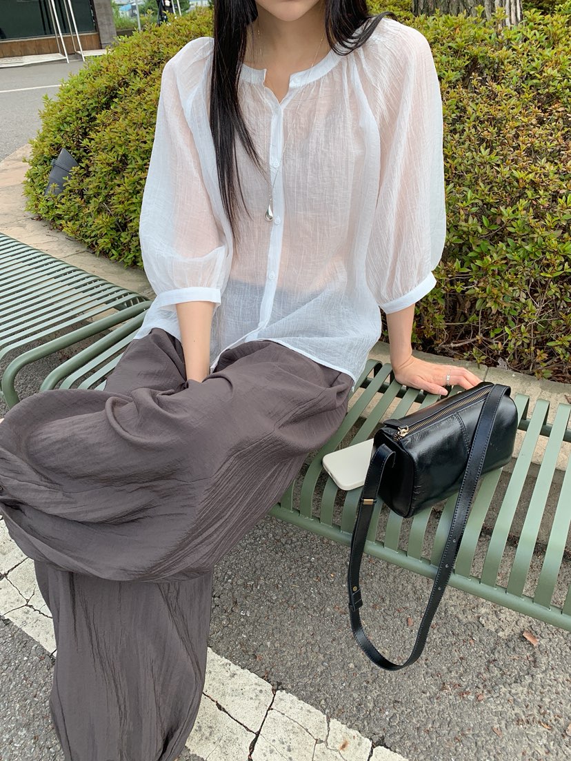 LONG PEAK韓國直郵女裝新品時尚熱賣26夏季推薦休閑褲束帶LONG PEAK休閑褲