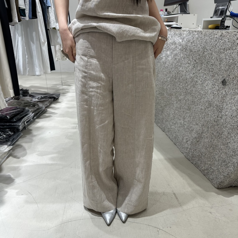 NEROLI 36韓國代購女裝新款休閑熱賣26夏季休閑褲亞麻布NEROLI 36休閑褲圖色1